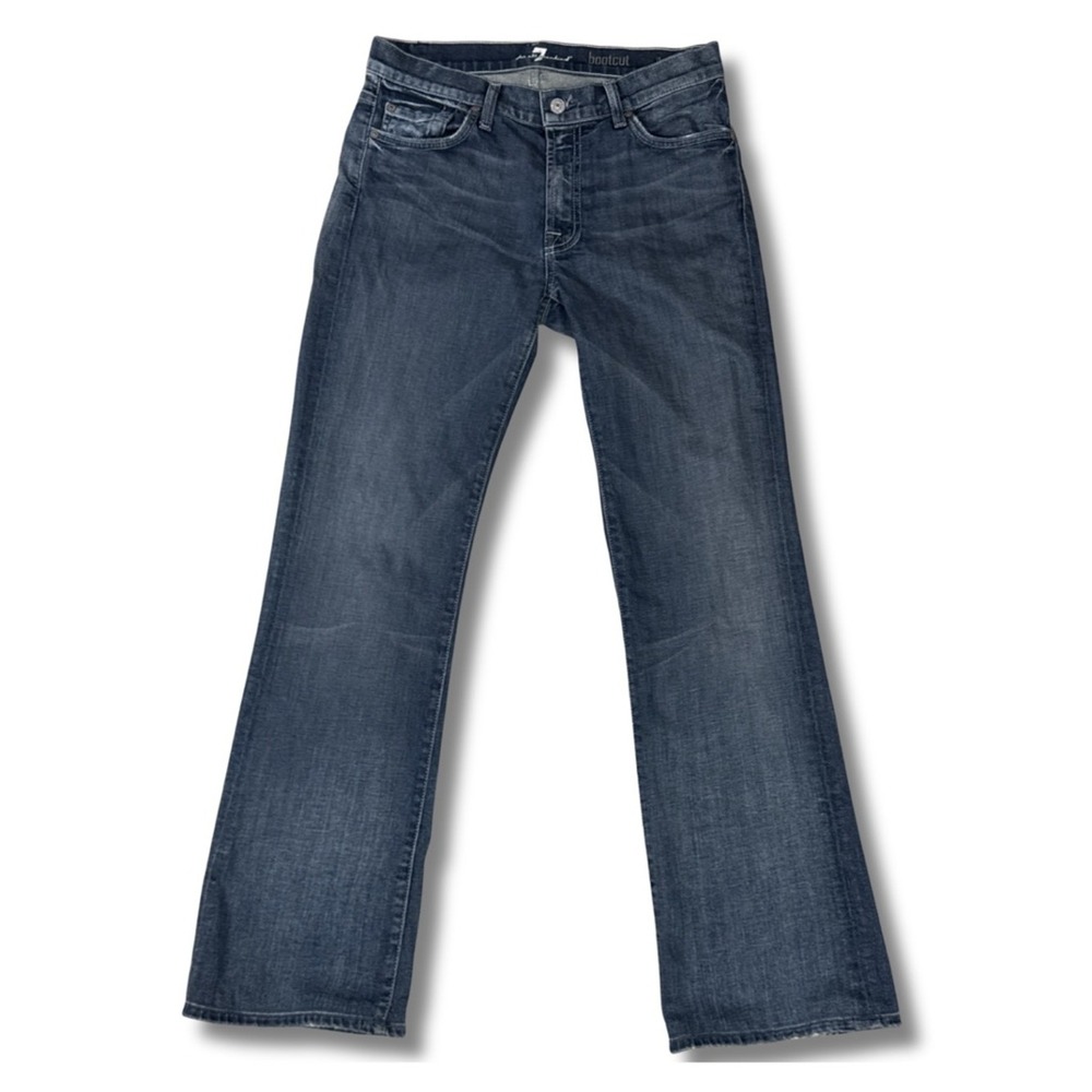 7 For All Mankind Bootcut Jeans Medium Wash Denim Size 29